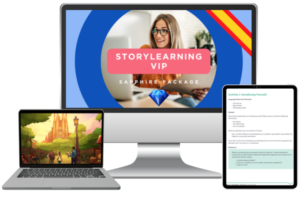 storylearning vip spanish coaching sapphire package